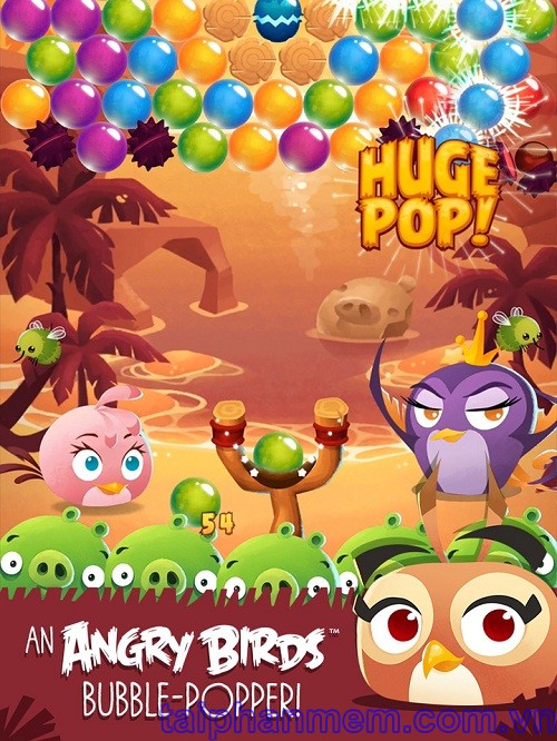 Angry Birds POP Bubble Shooter Game bắn bóng chim điên cho Android